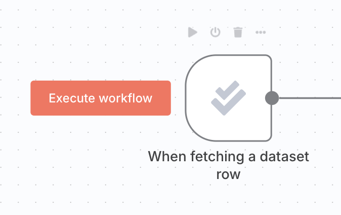 Execute workflow button