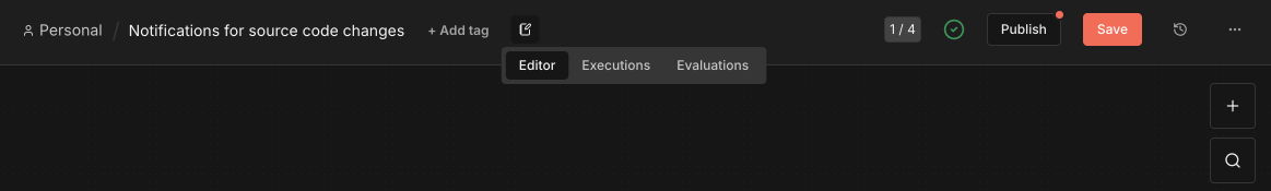 Changes to the workflow
